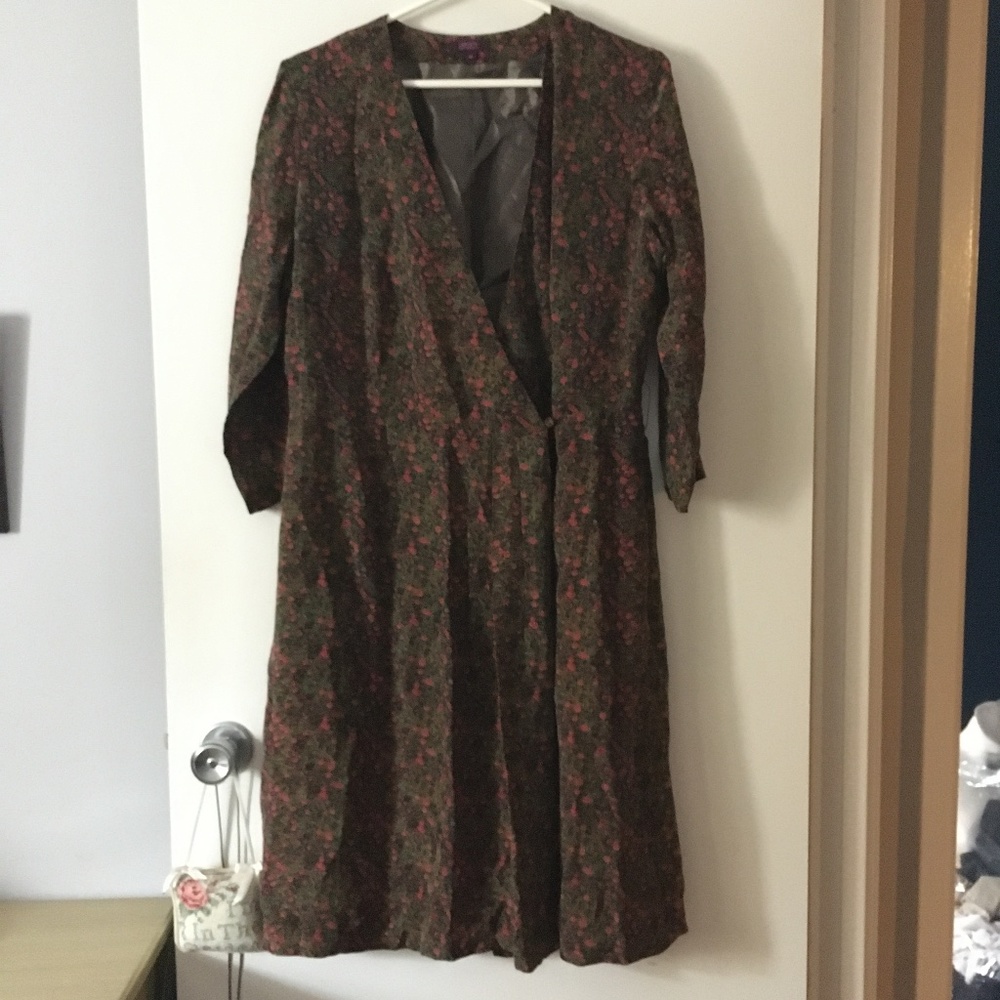 Liberty of London Floral Dress - Brown and Red